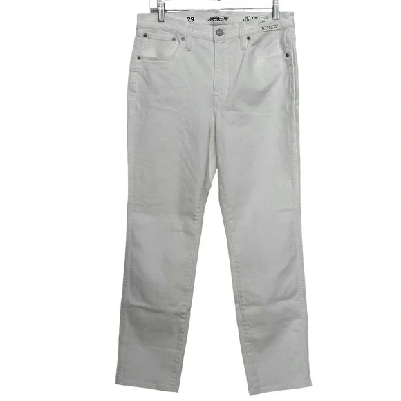 J. Crew White Straight Leg Jeans - Picture 3 of 5